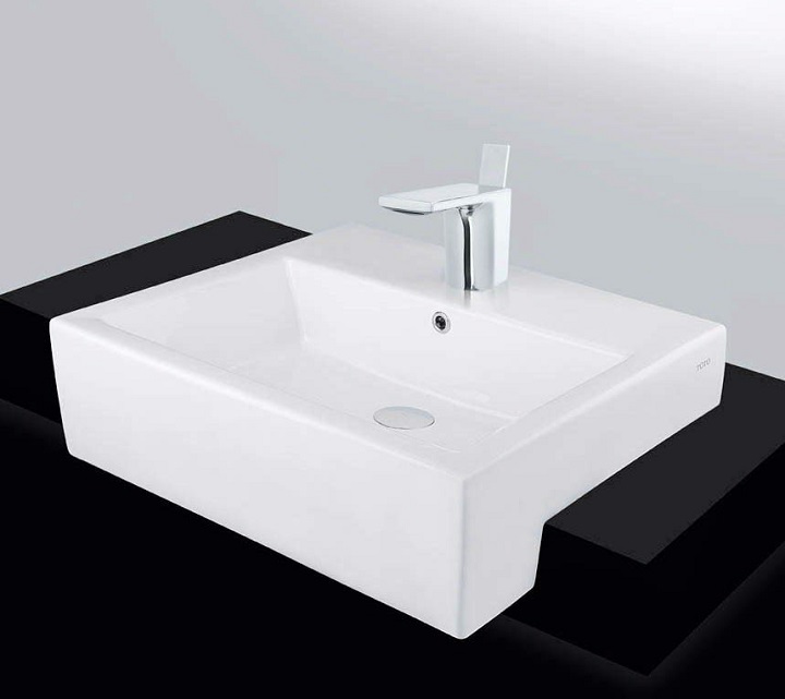 Mẫu tủ lavabo bán âm bàn